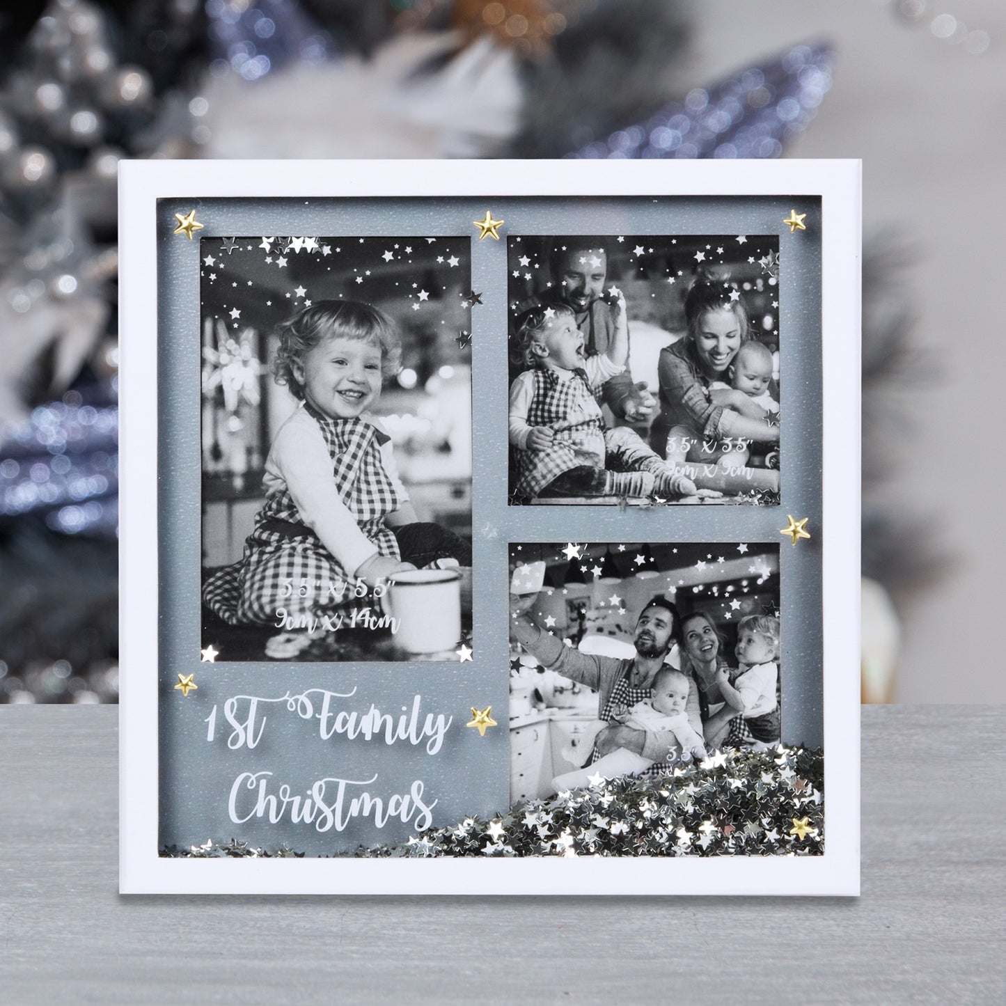 1st Family Christmas Photo Frame