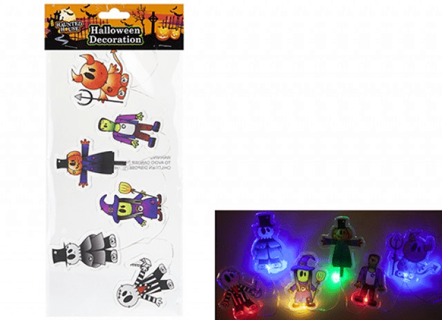 Halloween Light Up Gel Window Stickers  