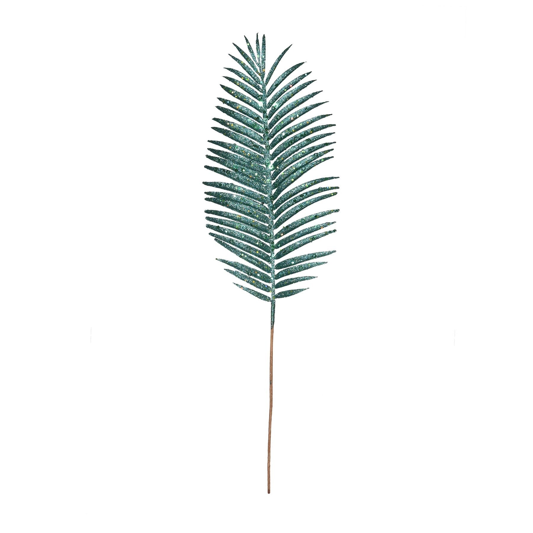 Peacock Glitter Palm Leaf (H70cm)