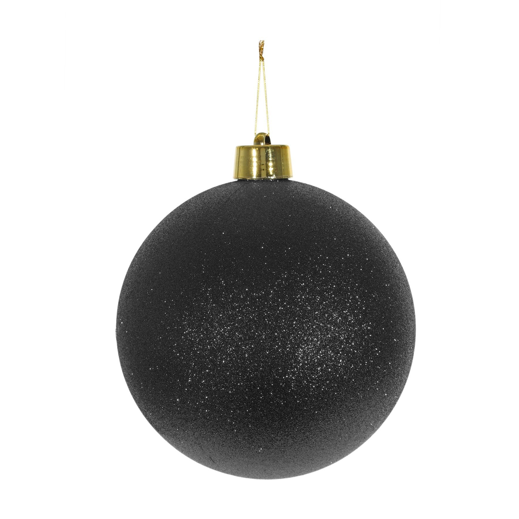 Black Glitter Shatterproof Bauble (25cm)