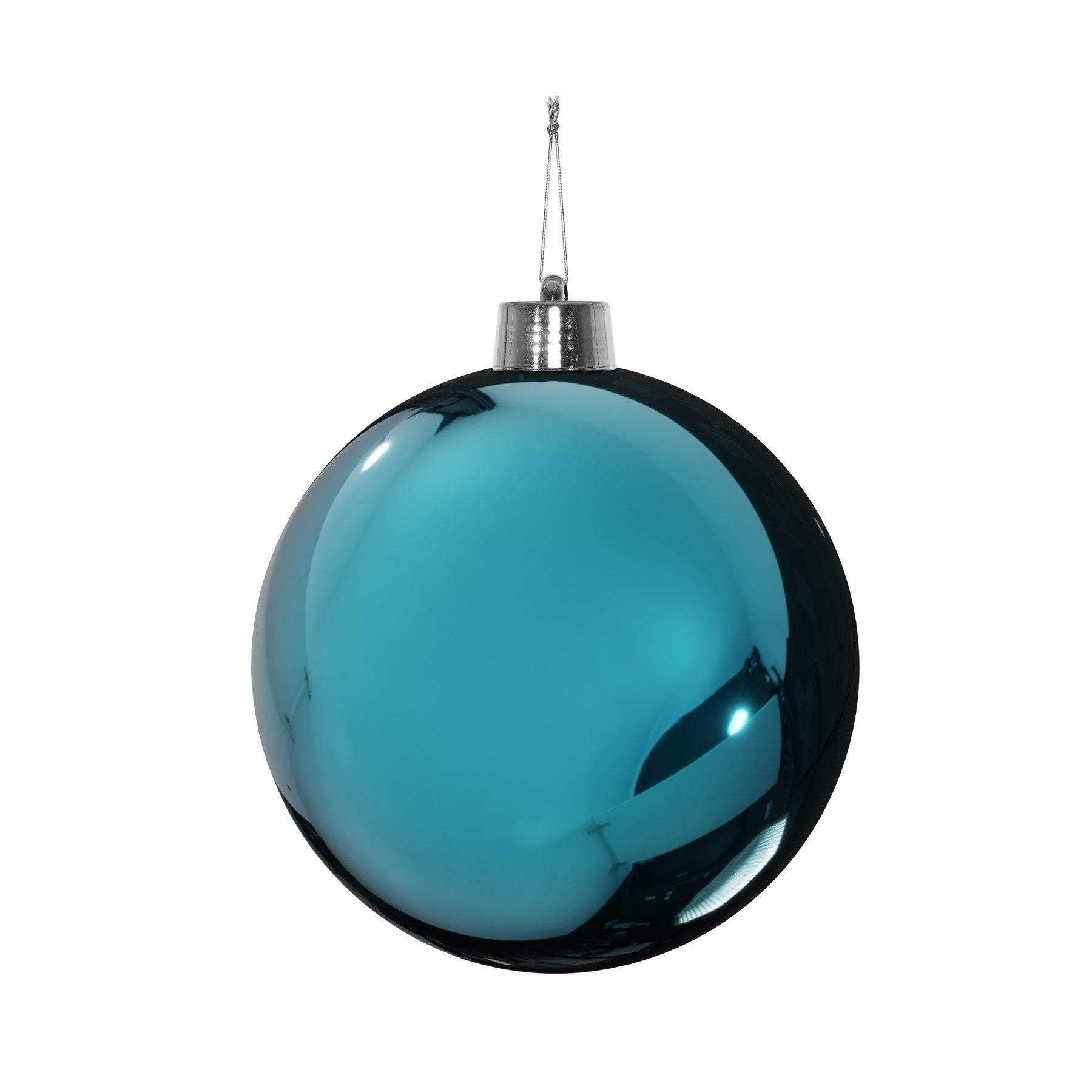 Turquoise Shiny Shatterproof Bauble (20cm)