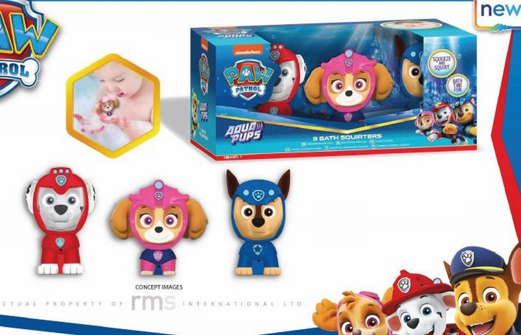 Paw Patrol Bath Squirters (Pack of 3)