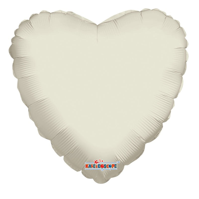 18&quot; Ivory Heart Balloon