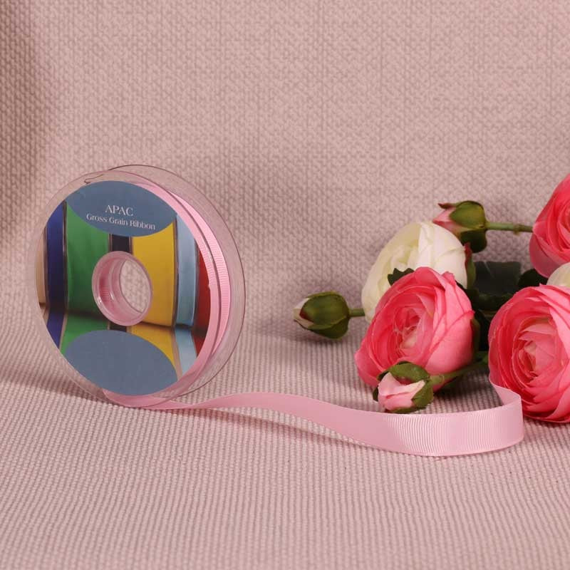 Pink Grosgrain Ribbon (15mm x 20m)