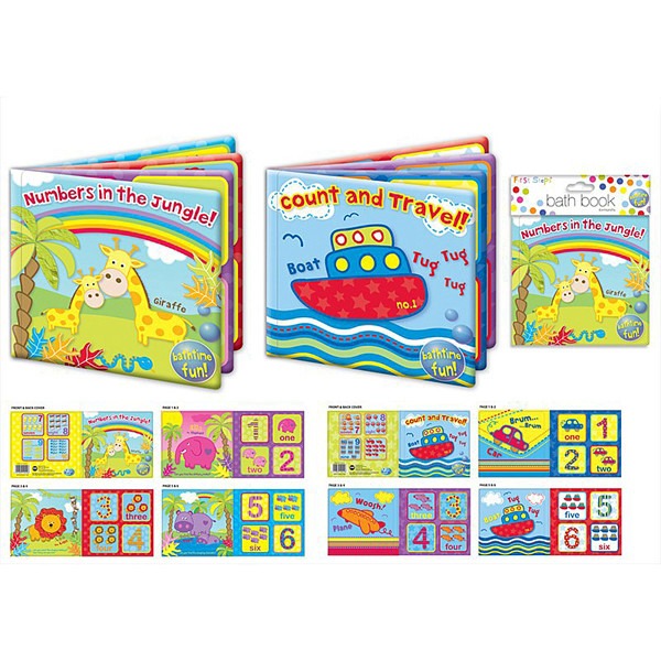 Baby Bath Book - Learning Fun (Assorted)