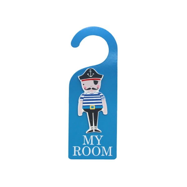 Pirate Wood My Room Door Hanger