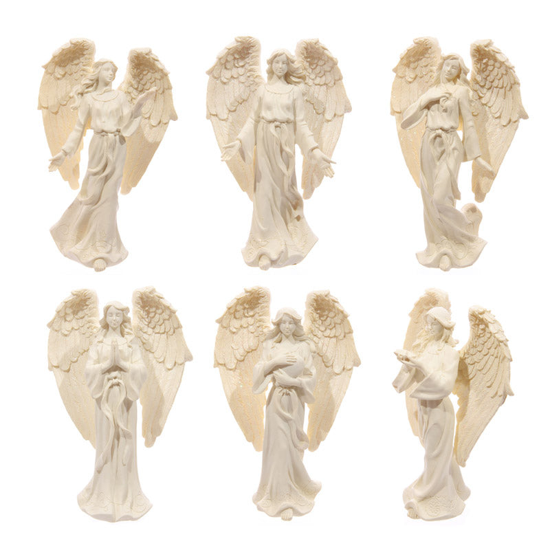 Decorative Cream Angel Standing 17cm Figurine ANGP03-0