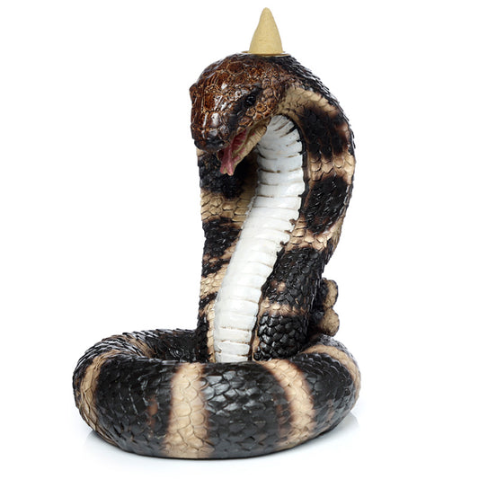 Backflow Incense Burner - Coiled Cobra Snake BACK45-0