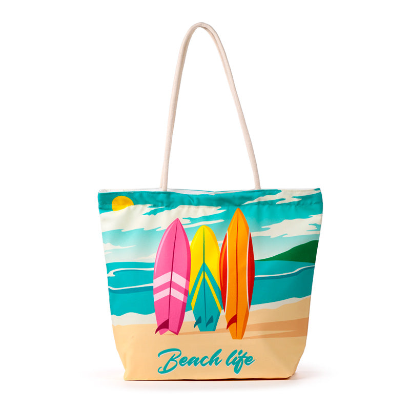 Canvas Beach Bag - Beach Life Surf BBAG03-0