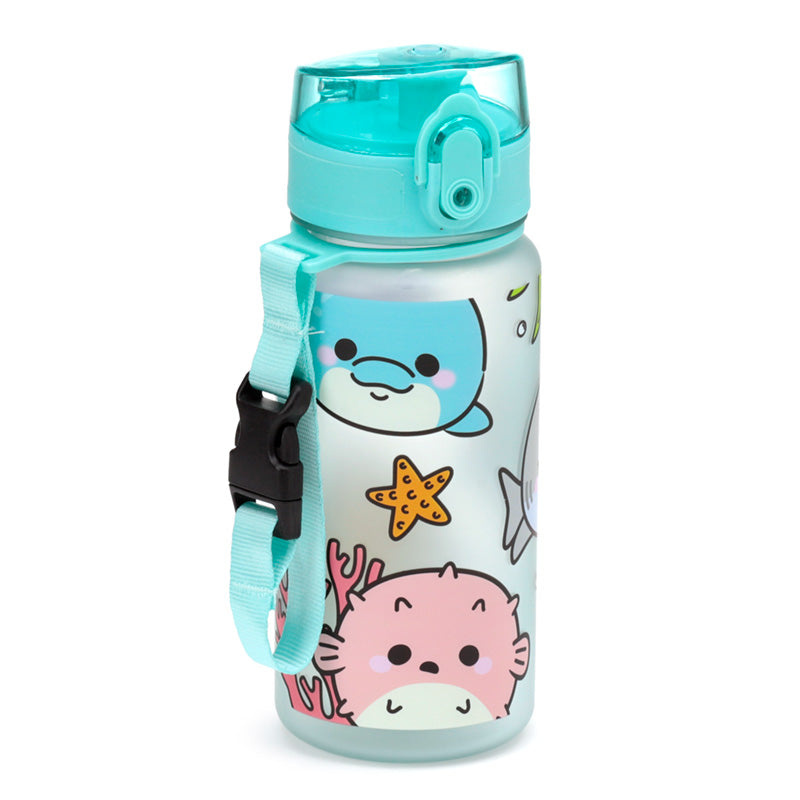 350ml Shatterproof Pop Top Children's Water Bottle - Adoramals Sealife BOT211-0