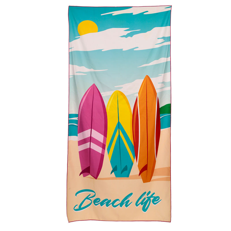 Microfibre Beach Towel - Beach Life Surf BTOW04-0