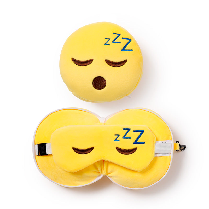 Relaxeazzz Travel Pillow & Eye Mask - Snoozie the Sleeping Head CUSH321-0