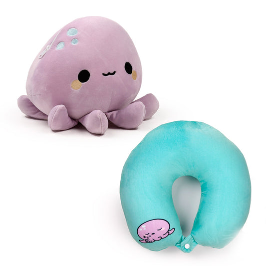 2-in-1 Swapseazzz Travel Pillow and Plush Toy - Wendy the Octopus Adoramals Ocean CUSH375-0