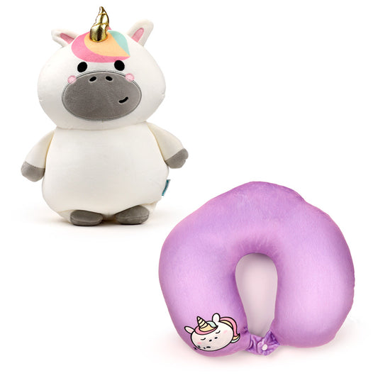 2-in-1 Swapseazzz Travel Pillow and Plush Toy - Astra the Unicorn Adoracorns CUSH377-0