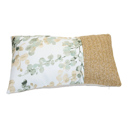 Daisy Leaf Print Scatter Cushion 49cm-1