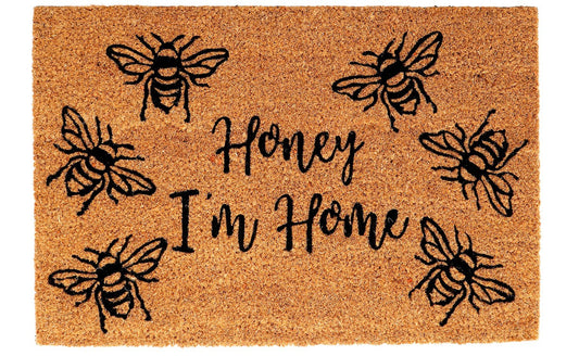 Coir Doormat with "Honey I'm Home"-0