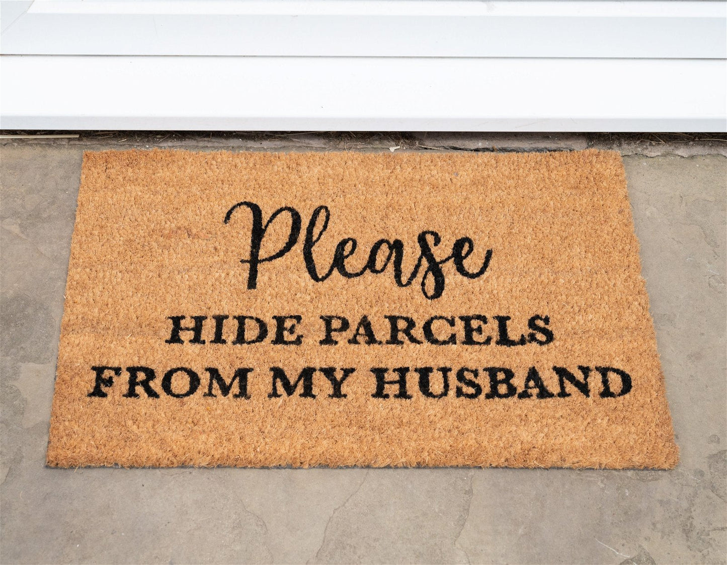 Hide Parcels from Husband Coir Doormat-1