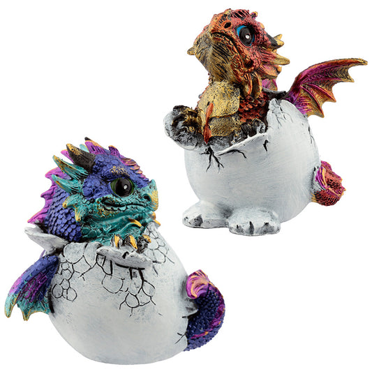 Hatching Egg Elements Dragon Figurine DRG446-0