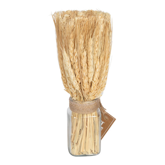 Dried Barley Bouquet in Glass Jar 25cm-0