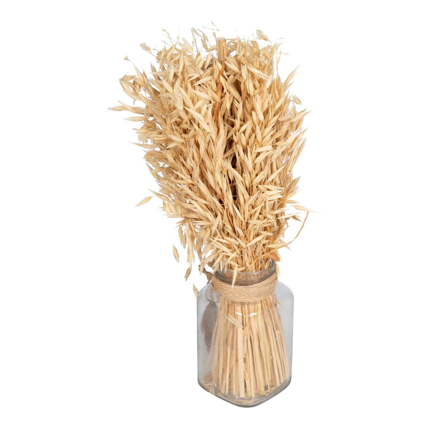 Dried Oat Bouquet in Glass Jar 40cm-0