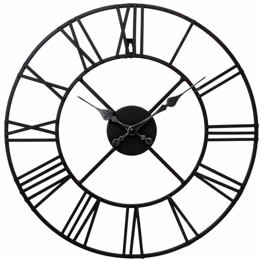 Metal Clock, Roman Numeral 60cm-0