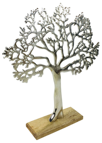 Large Silver Tree Ornament 42cm-3