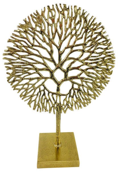 Gold Coral Sculpture-0