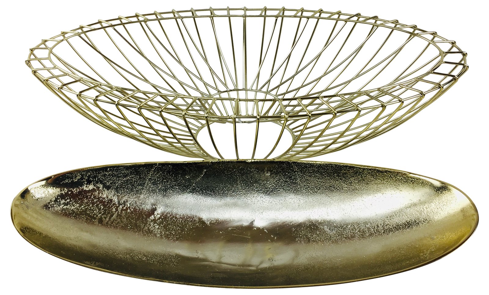 Gold Decorative Wire Bowl 58cm-2