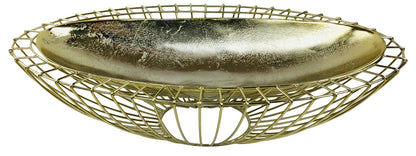 Gold Decorative Wire Bowl 58cm-0