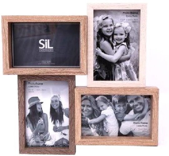 Wooden Quad Photo Frame 31cm-0