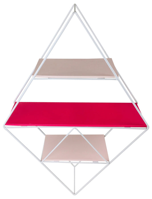 Pink Wire Geometric Shelf-0