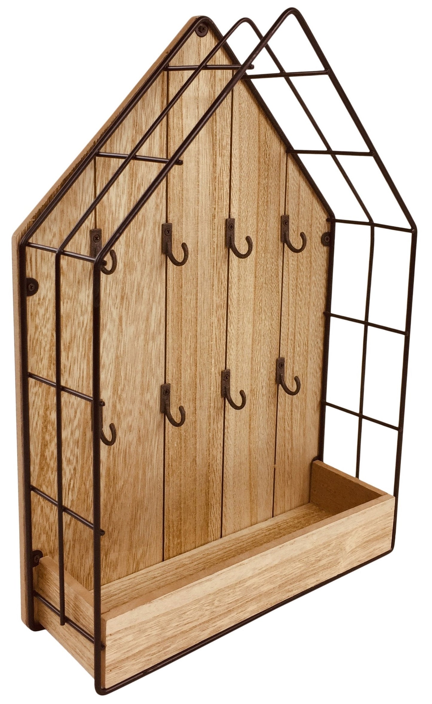 Wood & Wire House Key Storage Unit-2