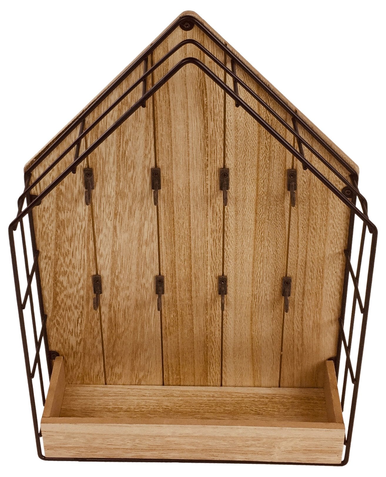 Wood & Wire House Key Storage Unit-0