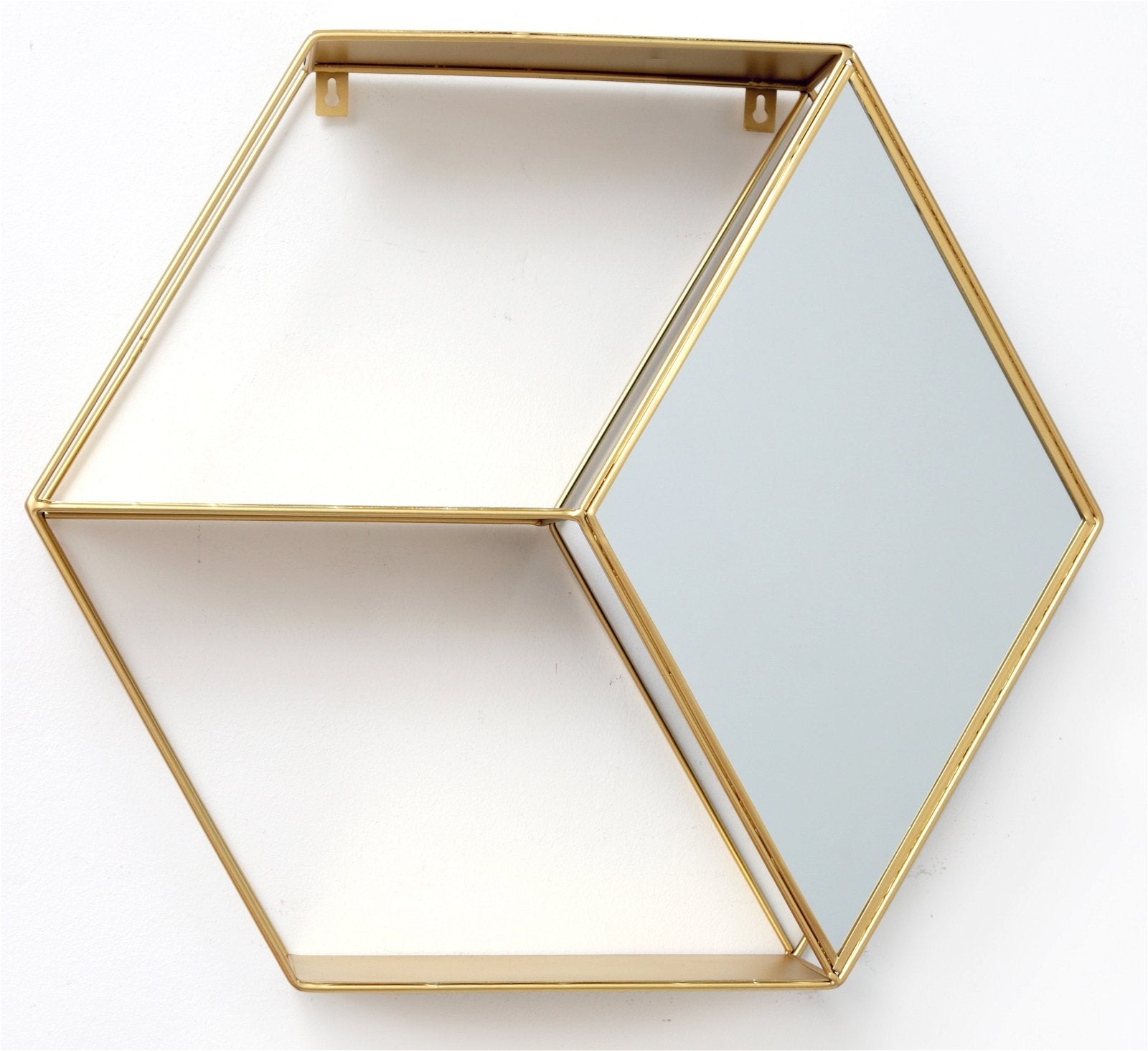 Hexagon Golden Mirror Unit-0