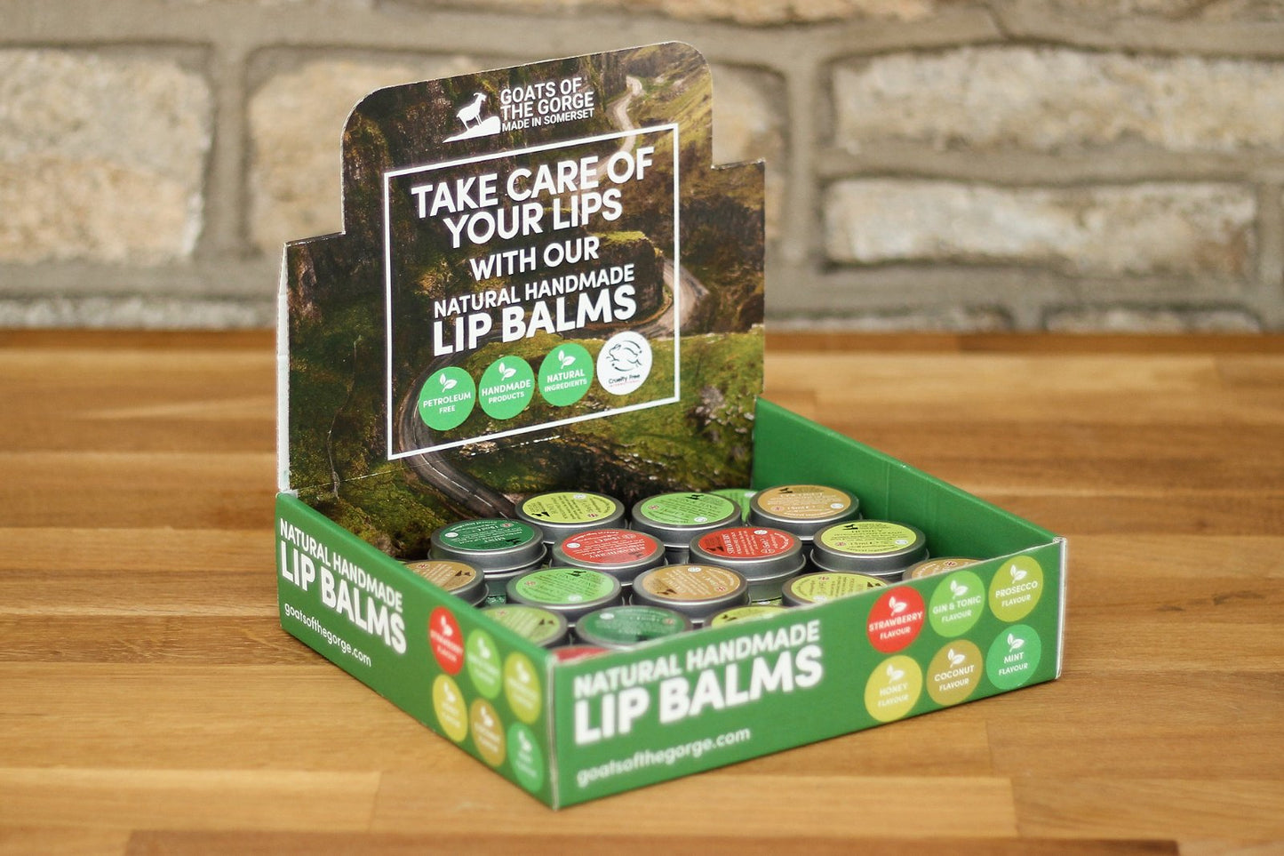 Display Box of 30 Lip Balms 6x5-3