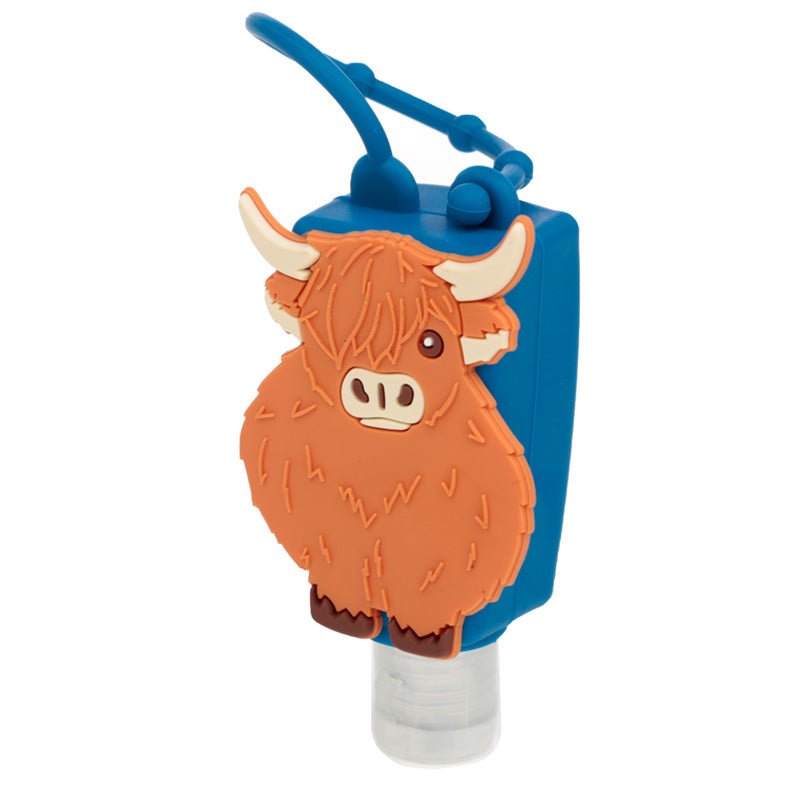 Highland Coo Cow Gel Hand Sanitiser and Holder HAND34-0