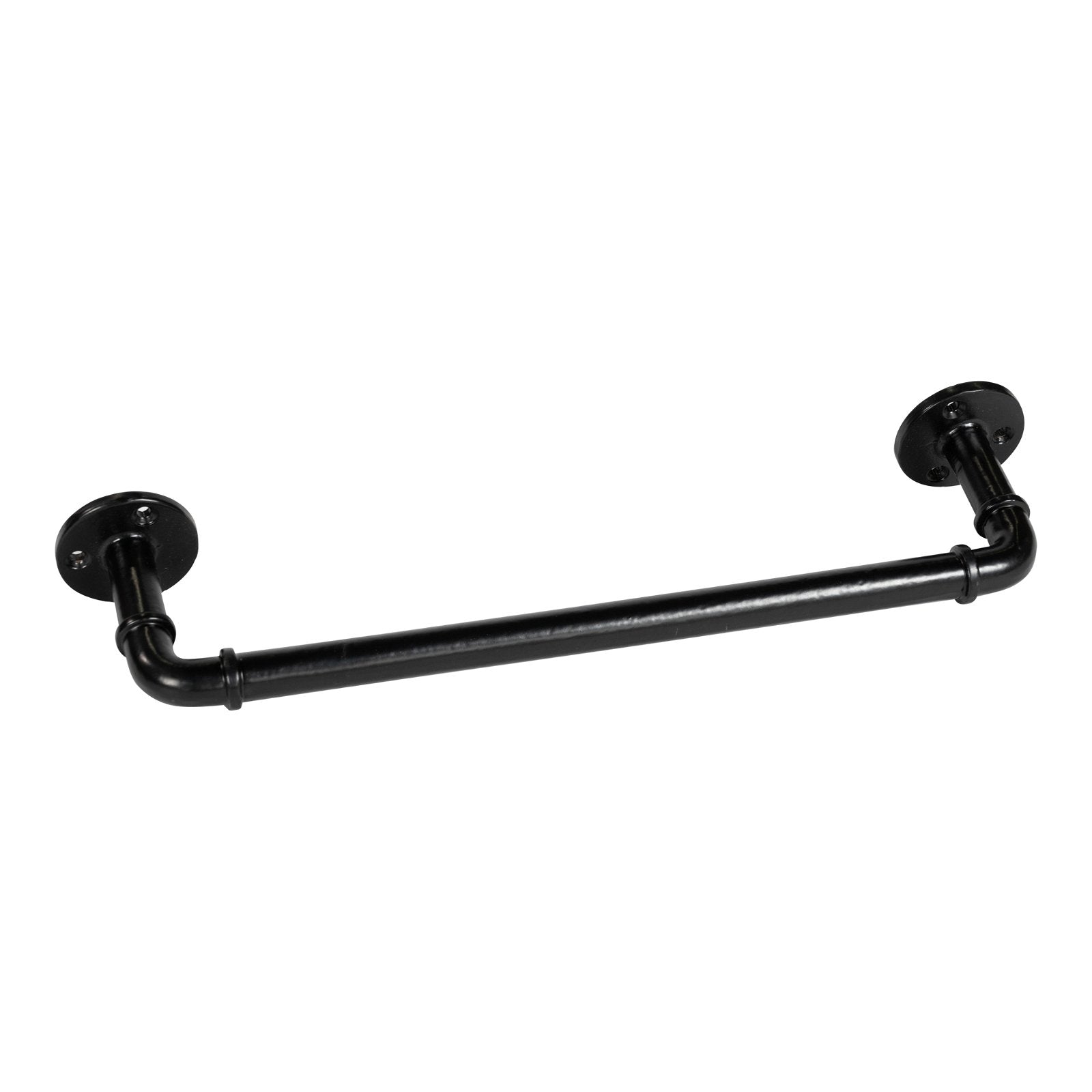 Black Iron Towel Rail 34cm-2