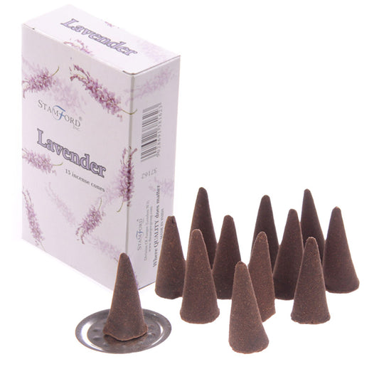 Stamford Hex Incense Cones - Lavender INC211C-0