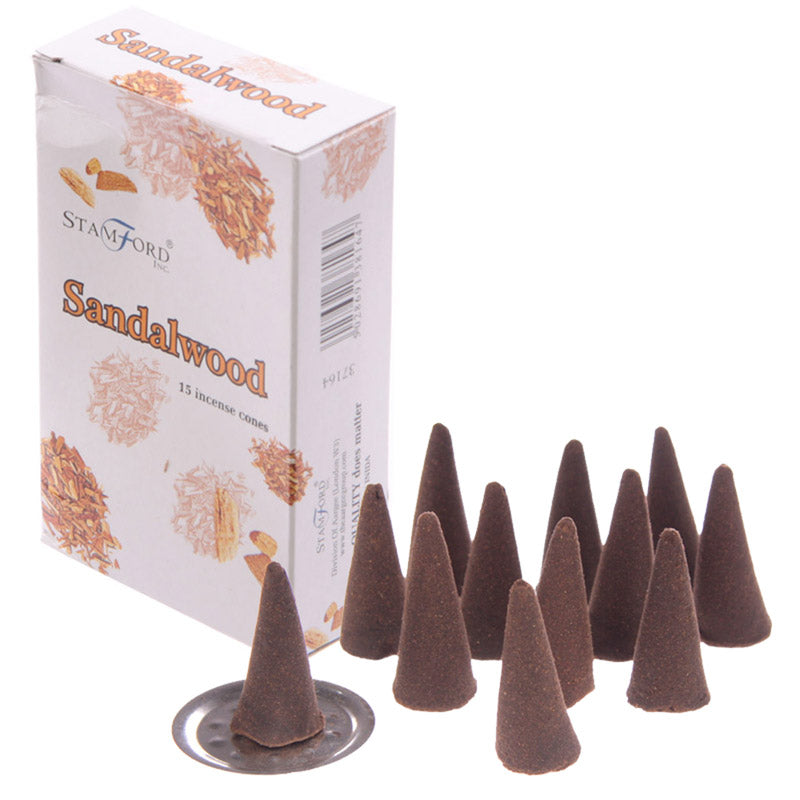 Stamford Hex Incense Cones - Sandalwood INC225C-0