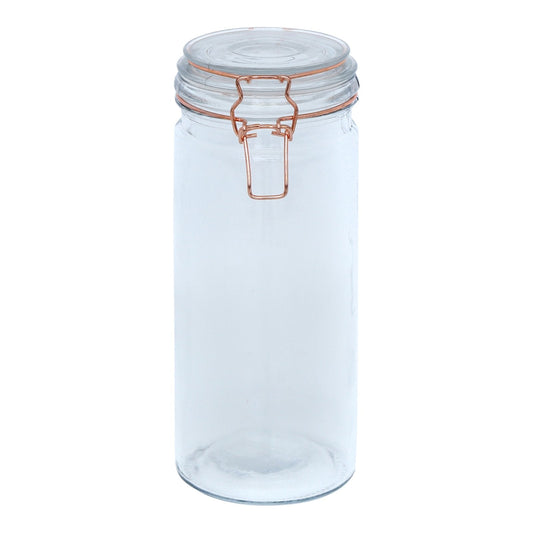 Kitchen Storage Jar With Copper Clip 25cm-0