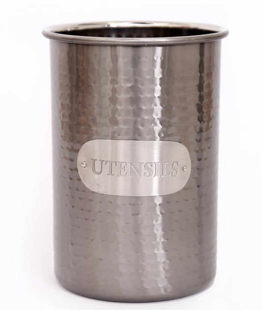 Grey Stainless Steel Utensil Holder-0