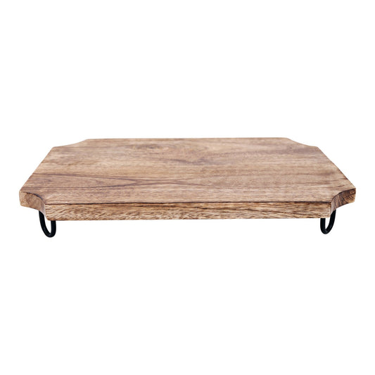 Wooden Distressed Chopping Board On Legs 39cm-0