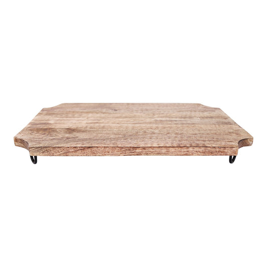 Wooden Distressed Chopping Board On Legs 51cm-0