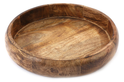 Shallow Wooden Bowl 34cm-0