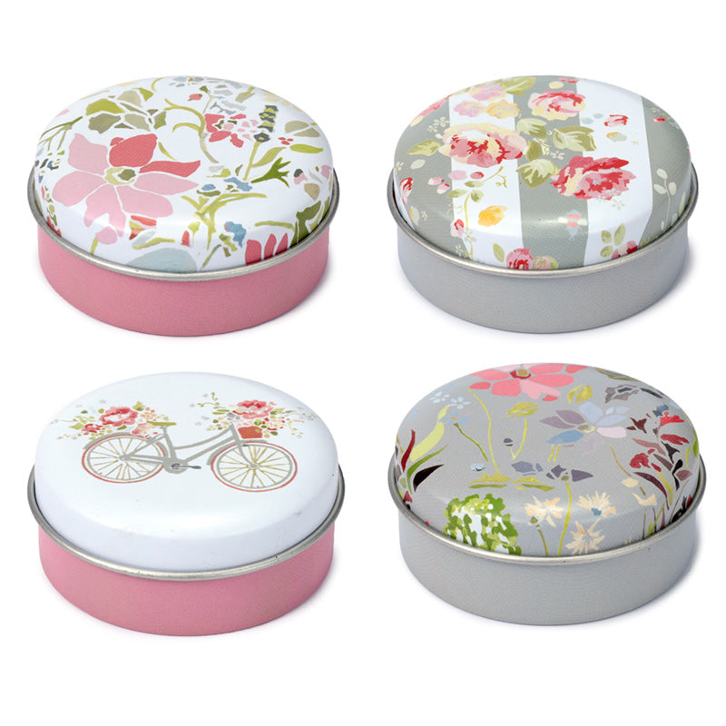 Lip Balm in a Tin - Julie Dodsworth Pink Floral LIP146-0