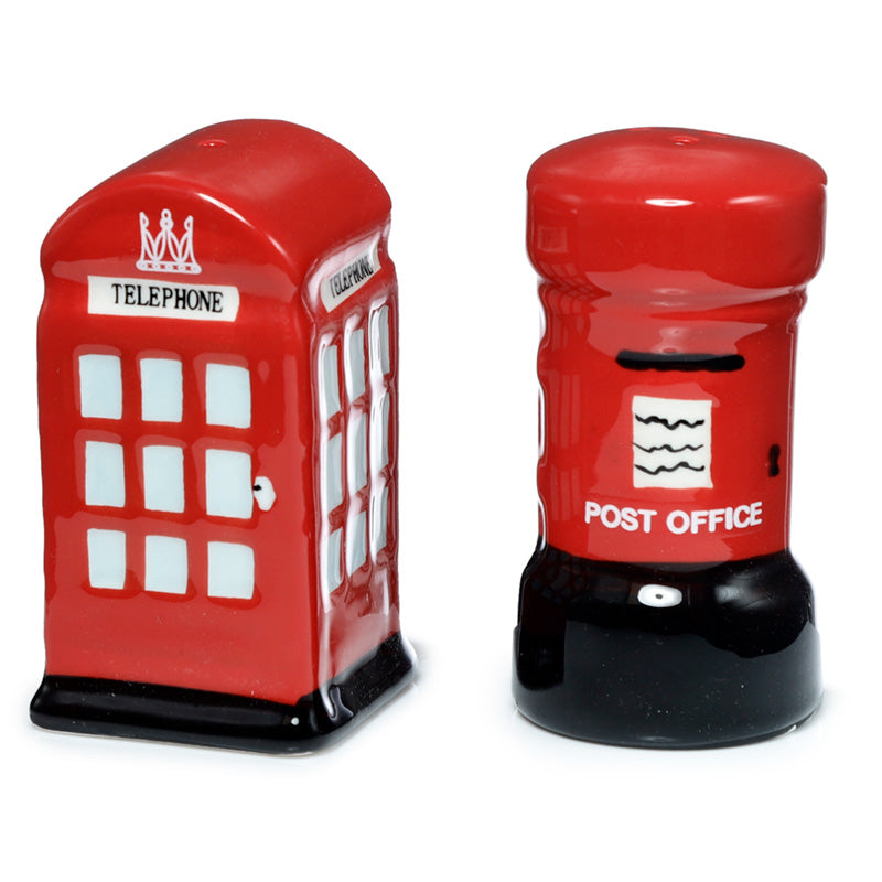 Novelty Ceramic Telephone and Letterbox Salt and Pepper Set LON03-0