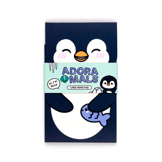 Flip Open Shaped Memo Pad - Adoramals Penguin MEMO117-0