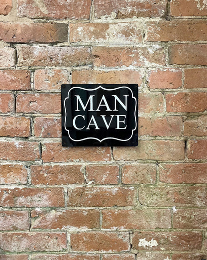 Metal Art Wall/Door Sign. - Man Cave-1