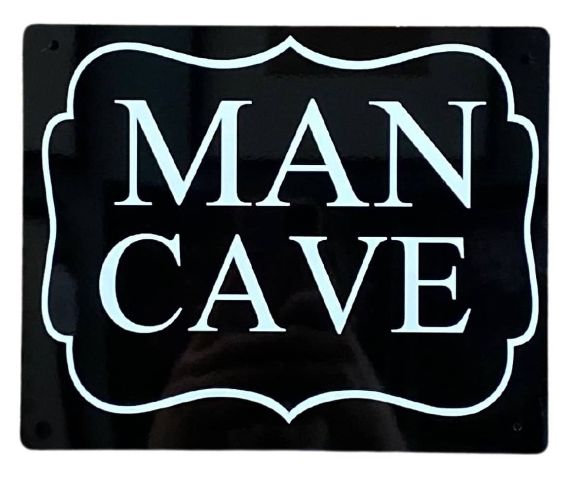 Metal Art Wall/Door Sign. - Man Cave-0