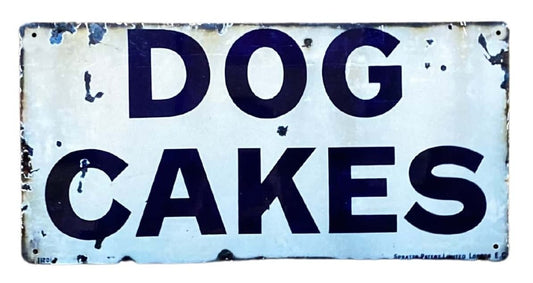 Metal Wall Sign - Dog Cakes Blue-0